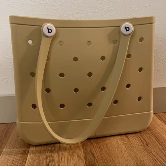 Khaki Medium Waterproof Beach Bag - Picture 1 of 3